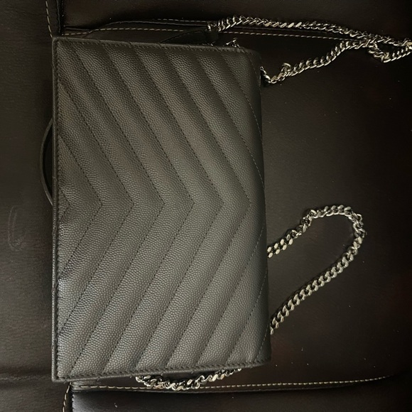 YSL Black Quilted Leather Crossbody Bag - Picture 6 of 6